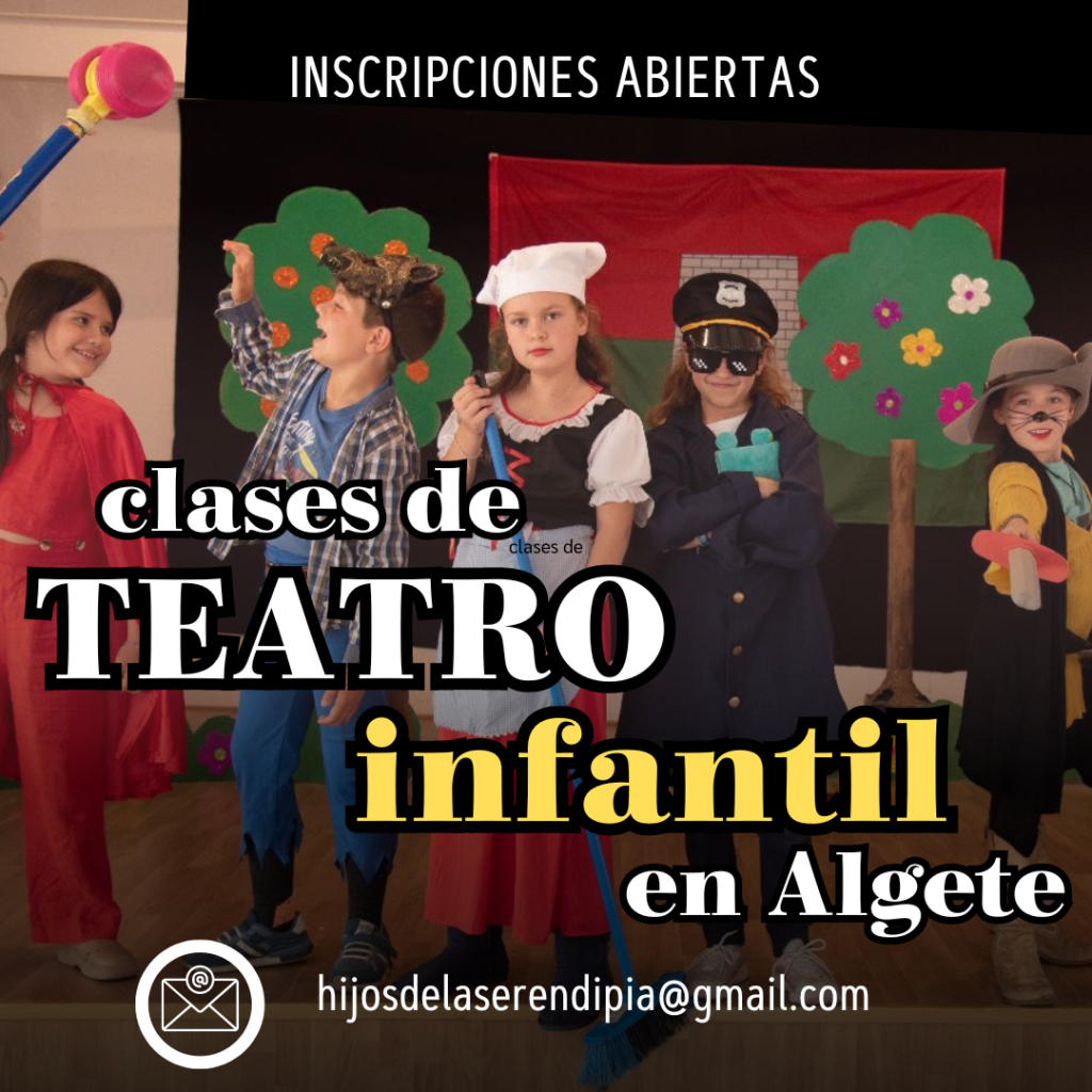 anuncio clases de teatro infantil 2024 algete